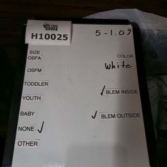 US Med Savers Slideback Hat White One Size Adjustable Vented Hole Promotique - Picture 7 of 7